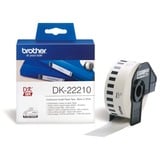 Brother DK-22210 nastro per etichettatrice Nero su bianco, Nastro di scrittura Nero su bianco, DK, Bianco, Termica diretta, Cina, 5 anno/i