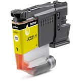 Brother LC521Y cartuccia d'inchiostro 1 pz Originale Giallo Giallo, 1 pz, 500 pagine, Confezione singola