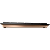 CHERRY DW 9100 SLIM tastiera Mouse incluso Universale RF senza fili + Bluetooth QWERTY Inglese US Nero, Set desktop Nero/Bronzo, Wireless, RF senza fili + Bluetooth, QWERTY, Nero, Mouse incluso
