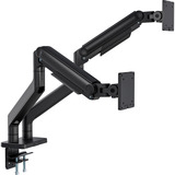 Digitus Supporto doppio per monitor, 2x 45", 2x 20 kg, Base per monitor Nero