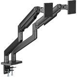 Digitus Supporto doppio per monitor, 2x 45", 2x 20 kg, Base per monitor Nero