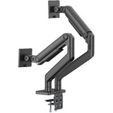 Digitus Supporto doppio per monitor, 2x 45", 2x 20 kg, Base per monitor Nero
