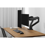 Digitus Supporto doppio per monitor, 2x 45", 2x 20 kg, Base per monitor Nero