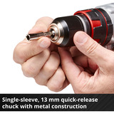 EINHELL TE-CD 18 Li-i Senza chiave 1,5 kg Nero, Rosso, Cordless rosso/Nero, Trapano con impugnatura a pistola, Senza chiave, 1,3 cm, 1 cm, 500 Giri/min, 1800 Giri/min
