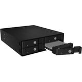 ICY BOX IB-2240SSK 13,3 cm (5.25") Vassoio per unità di memorizzazione Nero, Inquadramento Nero, 13,3 cm (5.25"), Vassoio per unità di memorizzazione, Nero, 2.5", SATA, SATA II, SATA III, Serial Attached SCSI (SAS), Alluminio