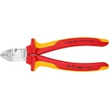KNIPEX KP-1426160 Pinze spellacavi, Pinze di taglio rosso/Giallo, Isolante di protezione, 216 g, Rosso, Giallo