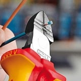 KNIPEX KP-1426160 Pinze spellacavi, Pinze di taglio rosso/Giallo, Isolante di protezione, 216 g, Rosso, Giallo