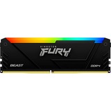 Kingston FURY FURY Beast 16GB 3200MT/s DDR4 CL16 DIMM (Kit da 2) RGB, Memoria Nero, 16 GB, 2 x 8 GB, DDR4, 288-pin DIMM