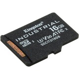 Kingston Scheda microSDHC Industriale 16GB C10 A1 pSLC Confezione Singola senza Adattatore, Scheda di memoria Nero, 16 GB, MicroSDHC, Classe 10, UHS-I, 100 MB/s, 80 MB/s