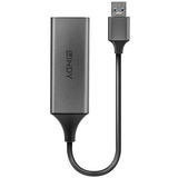 Lindy Convertitore Ethernet Gigabit USB 3.0, Scheda di rete argento