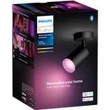 Philips Hue White & Color Ambiance Fugato Spot Singolo, Luce LED Nero, Philips Hue White and Color ambiance Faretto singolo Fugato, Bluetooth/Zigbee, Nero, LED, Metallo, Multi, 2000 K