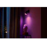 Philips Hue White & Color Ambiance Fugato Spot Singolo, Luce LED Nero, Philips Hue White and Color ambiance Faretto singolo Fugato, Bluetooth/Zigbee, Nero, LED, Metallo, Multi, 2000 K