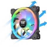 Thermaltake SWAFAN 12 RGB 120x120x25, Ventola Nero