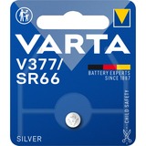 VARTA -V377 Batterie per uso domestico, Batteria Batteria monouso, SR66, Ossido d'argento (S), 1,55 V, 1 pz, 27 mAh