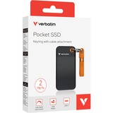 Verbatim Pocket SSD 2 TB USB tipo-C 3.2 Gen 2 (3.1 Gen 2) Nero, Arancione, Disco a stato solido Nero/Orange, 2 TB, USB tipo-C, 3.2 Gen 2 (3.1 Gen 2), 1000 MB/s, 10 Gbit/s, Nero, Arancione