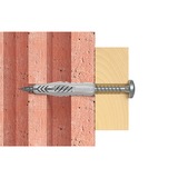 fischer 077888 ancoraggio a vite e tassello 50 pezzo(i) 3,5 cm grigio chiaro, Nylon, 3,5 cm, 6 mm, 4,5 cm, 4 mm, 5 mm