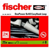 fischer EasyHook Anello DuoPower 8x40, Tassello bianco