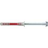 fischer Tassello a gambo lungo DuoXpand 8x80 FUS grigio chiaro/Rosso