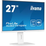 iiyama G-MASTER XUB2797QSN-W2 Monitor PC 68,6 cm (27") 2560 x 1440 Pixel Quad HD LED Bianco, Monitor LED bianco (matto), 68,6 cm (27"), 2560 x 1440 Pixel, Quad HD, LED, 1 ms, Bianco