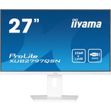 iiyama G-MASTER XUB2797QSN-W2 Monitor PC 68,6 cm (27") 2560 x 1440 Pixel Quad HD LED Bianco, Monitor LED bianco (matto), 68,6 cm (27"), 2560 x 1440 Pixel, Quad HD, LED, 1 ms, Bianco