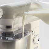 Ariete 1588 Impastatrice Planetaria - Pane, pizza e dolci - 7 Velocità - 3 Fruste - 5,5 Litri - Acciaio Inox - 2400 Watt - Linea Vintage - Beige, Robot da cucina beige/crema, pizza e dolci - 7 Velocità - 3 Fruste - 5,5 Litri - Acciaio Inox - 2400 Watt - Linea Vintage - Beige, Sbattitore con base, Beige, Impasto, Miscelatura, 5,5 L, Beige, Manopola