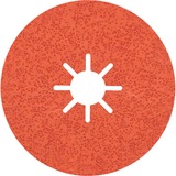 Bosch Expert R782 disco abrasivo in fibra ceramica Prisma, Ø 180mm, K36, Mola abrasiva 