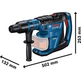 Bosch GBH 18V-40 C Professional, Trapano a percussione blu/Nero, 104 dB, 93 dB, 395 mm, 607 mm, 179 mm