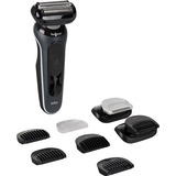 Braun Series 6 62-G1650s, Rasoio Nero, Rasoio, Nero, Pulsanti, Batteria, Batteria integrata, 60 min