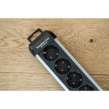 Brennenstuhl Multipresa Premium Alu-Line 4 vie, Ciabatta Nero/alluminio