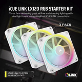 Corsair iCUE LINK LX120 RGB Ricondizionato, Ventola bianco