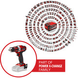 EINHELL TE-CD 18/40 Li-Solo 1500 Giri/min Senza chiave 1,1 kg Nero, Rosso, Trapano avvitatore rosso/Nero, Trapano con impugnatura a pistola, Senza chiave, 1,3 cm, 1500 Giri/min, 40 Nm, 6 mm