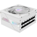 GIGABYTE AORUS ELITE P1000W ICE Alimentatore - PCIe 5.0, 80 PLUS Platinum, Design completamente modulare, Ventola da 120 mm, Compatibile con ATX 3.0, Spina EU, Alimentatore PC bianco, 80 PLUS Platinum, Design completamente modulare, Ventola da 120 mm, Compatibile con ATX 3.0, Spina EU, 1000 W, 100 - 240 V, 50/60 Hz, 15 - 6.5 A, Attivo, 125 W