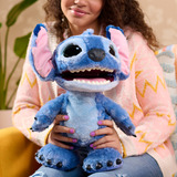 Just Play Disney Stitch - Ultimate Stitch, Peluche animali Personaggio, 3 anno/i, Interattivo, Sonoro, Stilo AA, Batterie incluse