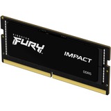 Kingston FURY FURY 16 GB 6000 MT/s DDR5 CL38 SODIMM Impact XMP, Memoria Nero, 16 GB, 1 x 16 GB, DDR5, 262-pin SO-DIMM, Nero