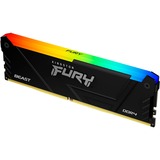 Kingston FURY FURY Beast 64GB 3600MT/s DDR4 CL18 DIMM (Kit da 2) RGB, Memoria Nero, 64 GB, 2 x 32 GB, DDR4, 288-pin DIMM