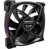 Montech AX120 PWM 120x120x25, Ventola Nero