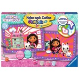 Ravensburger Dipingi per numeri Junior - DreamWorks Gabby's Dollhouse, Vernice 