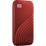 WD My Passport 1000 GB Rosso, Disco a stato solido rosso, 1000 GB, USB tipo-C, 3.2 Gen 2 (3.1 Gen 2), 1050 MB/s, Protezione della password, Rosso