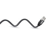 goobay Cavo Ethernet USB-C 3.2 Gen2 connettore > connettore RJ-45, Scheda di rete Nero/Argento