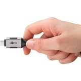 goobay Cavo Ethernet USB-C 3.2 Gen2 connettore > connettore RJ-45, Scheda di rete Nero/Argento