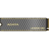 ADATA LEGEND 860 SLEG-860-2000GCS drives allo stato solido 2 TB M.2 PCI Express 4.0 NVMe 3D NAND, Disco a stato solido 2 TB, M.2, 6000 MB/s