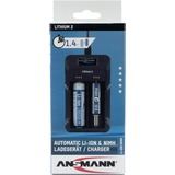 Ansmann 1001-0050 carica batterie, Caricabatterie Ioni di Litio, Nichel-Metallo Idruro (NiMH), Stilo AA, Mini Stilo AAA