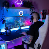 Arozzi Nova 49TUW165, Monitor di gioco bianco