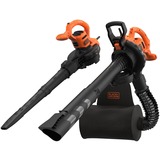 BLACK+DECKER BEBLV290 spazza foglie 2900 W 390 km/h, Soffiafoglie / Soffiante Nero/Orange, Soffiatore portatile, 390 km/h, 55 L, 16:1, Nero, Arancione, 102,5 dB