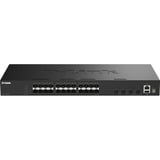 D-Link DGS-1530-28S/E switch di rete Gestito L2 Nero, Interruttore Nero, Gestito, L2, Full duplex, Montaggio rack