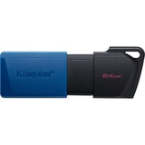 Kingston DataTraveler 64GB USB3.2 Gen 1 Exodia M (Nero + Blu) - 2 Pieces, Chiavetta USB blu/Nero, 64 GB, USB tipo A, 3.2 Gen 1 (3.1 Gen 1), Lamina di scorrimento, 20 g, Nero, Blu