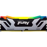 Kingston FURY FURY 48GB 8400MT/s DDR5 CL40 CUDIMM (Kit da 2) Renegade RGB Silver XMP, Memoria argento/Nero, 48 GB, 2 x 24 GB, DDR5, 288-pin DIMM