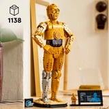 LEGO Star Wars 75398 C-3PO, Modellino di Droide da Costruire per Adulti da Collezione, Idea Regalo per Uomo, Donna, Lui o Lei, Giochi di costruzione Modellino di Droide da Costruire per Adulti da Collezione, Idea Regalo per Uomo, Donna, Lui o Lei, Set da costruzione, 18 anno/i, Plastica, 1138 pz, 1,47 kg