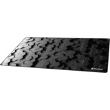 Sharkoon SKILLER SGP30 Big Hex Tappetino per mouse per gioco da computer Nero, Gioco mouse pad grigio chiaro/grigio scuro, Nero, Immagine, Gomma, Tessile, Barra appoggiaferro antiscivolo, Tappetino per mouse per gioco da computer
