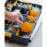 Stanley CUBIX Borsa porta attrezzi Organizer Sort Master, Cassetta portautensili Nero/Giallo, Scatola per minuteria, Nero, Trasparente, Giallo, 90 mm, 430 mm, 330 mm